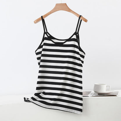 Plus Size Striped Tank Top - C - 6XL - image 9