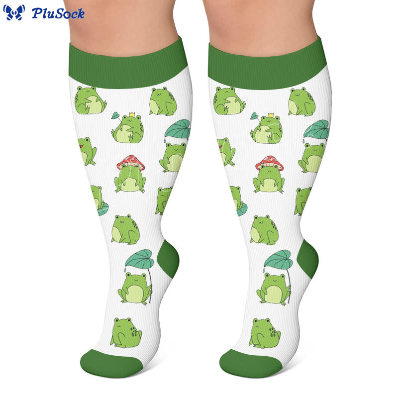 Plus Size Frog Compression Socks - image 5