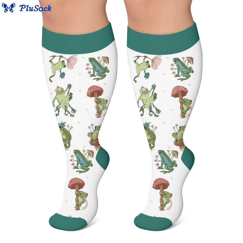 Plus Size Frog Compression Socks - image 7