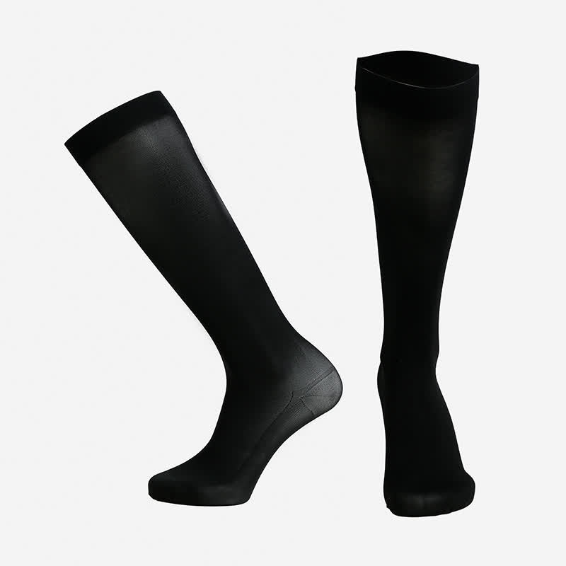 Classic Solid Compression Socks - Black - XXL - image 5