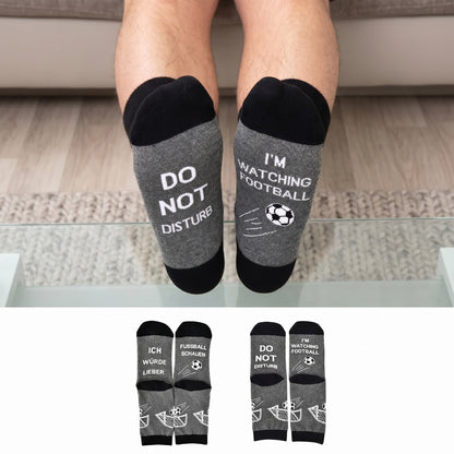 Football Quote Cotton Quarter Socks(2 Pairs) - Multicolor - EU39-46(US6-12) - image 0