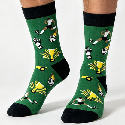 Colorblock Soccer Quarter Socks(5 Pairs) - image 3