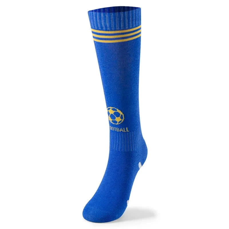 Cotton Football Knee High Socks(3 Pairs) - Dark Blue - EU37-41(US4-7.5) - image 7