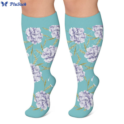 Plus Size Fresh Flowers Compression Socks - image 4