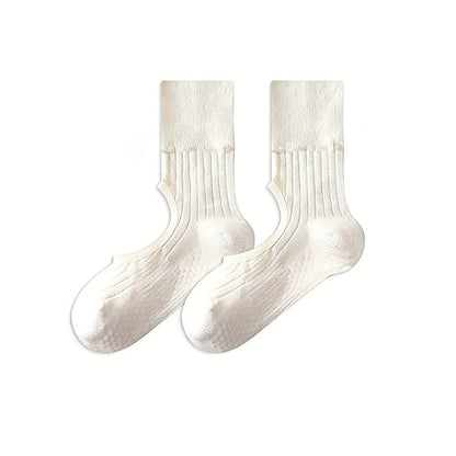 Open Instep Bow Grip Socks(2 Pairs) - White - EU35-40(US2-7) - Without Ribbon - image 16