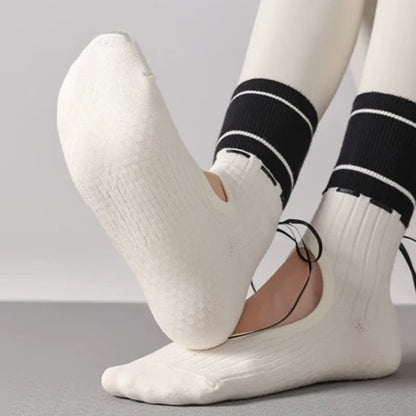 Open Instep Bow Grip Socks(2 Pairs) - image 3