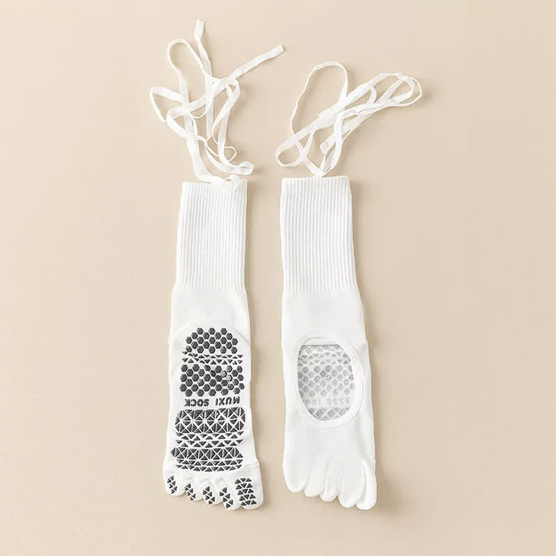Ballet Wrap Grip Toe Socks(2 Pairs) - White - EU35-39(US2-6) - image 2