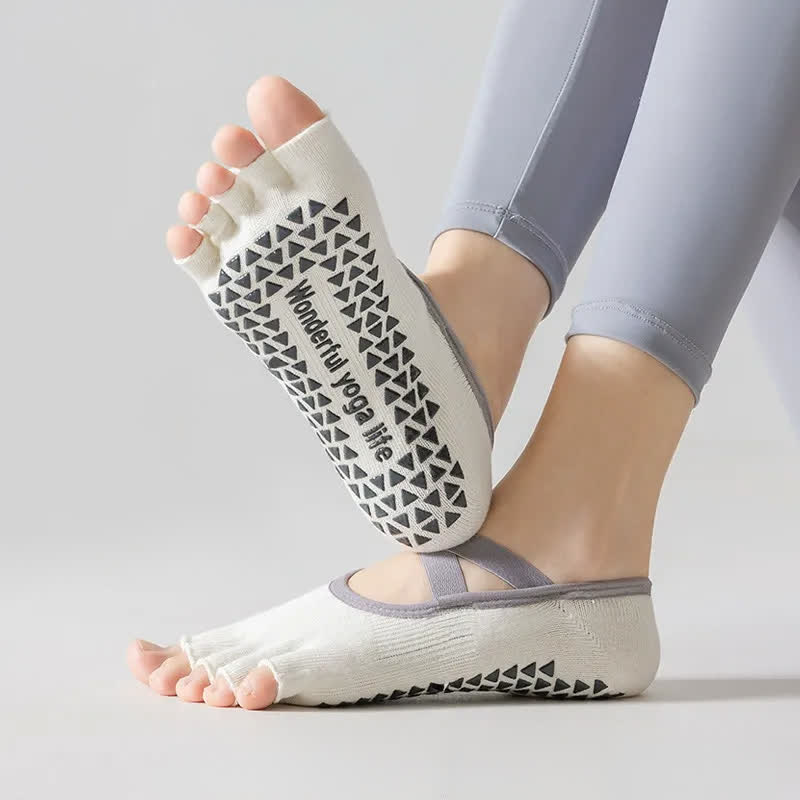 Low Cut Toe Grip Socks(2 Pairs) - image 1
