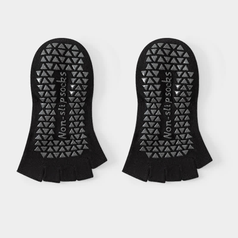 Low Cut Toe Grip Socks(2 Pairs) - Black - EU35-40(US2-7) - image 4