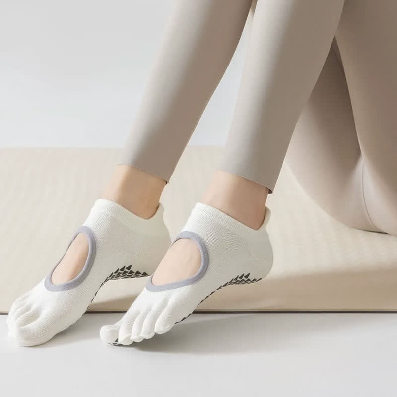 Five Toe Yoga Grip Socks(2 Pairs) - image 2