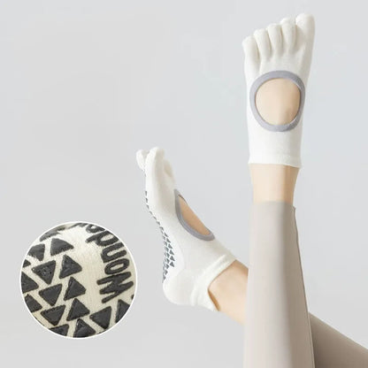 Five Toe Yoga Grip Socks(2 Pairs) - image 0