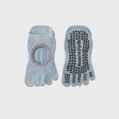 Five Toe Yoga Grip Socks(2 Pairs) - Blue - EU35-40(US2-7) - image 8