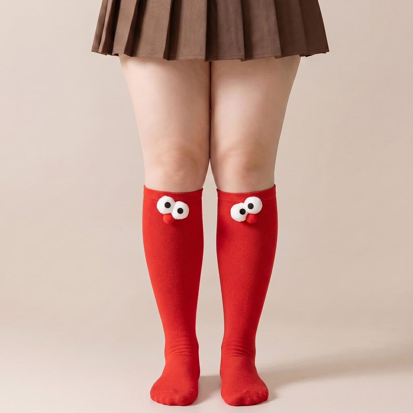 Cute Animal Knee High Socks(4 Pairs) - Red - EU34-40(US1-7) - image 6