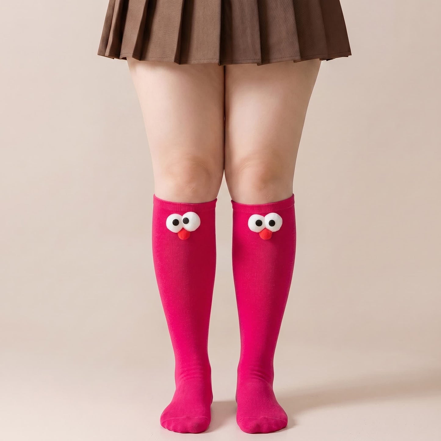 Cute Animal Knee High Socks(4 Pairs) - Rose - EU34-40(US1-7) - image 7