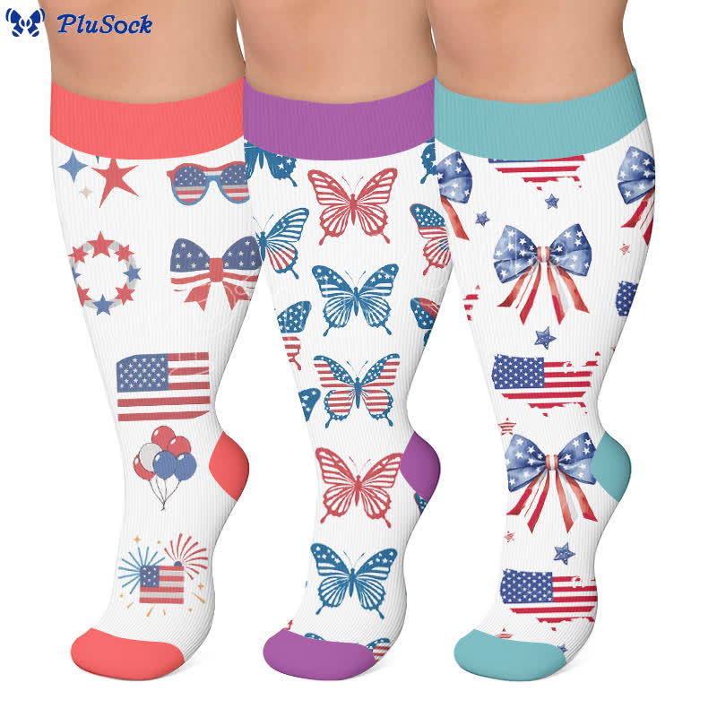 Plus Size Championing Freedom Compression Socks - image 0