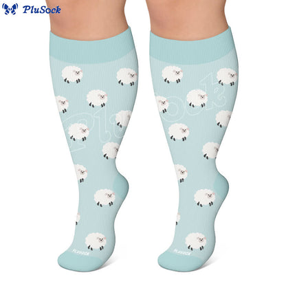 Plus Size Sheep Dog Rabbit Compression Socks - image 6
