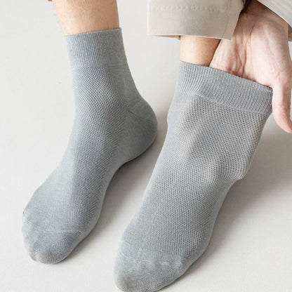 Cotton Breathable Quarter Socks(6 Pairs) - image 3