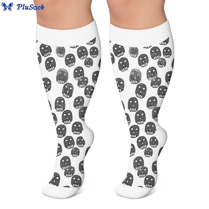 Plus Size Mixed Skull Compression Socks - image 5