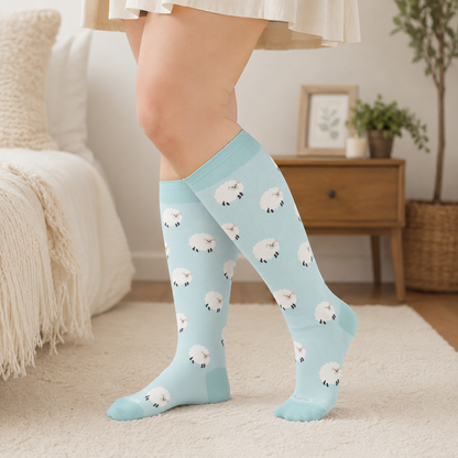 Plus Size Sheep Dog Rabbit Compression Socks - image 2