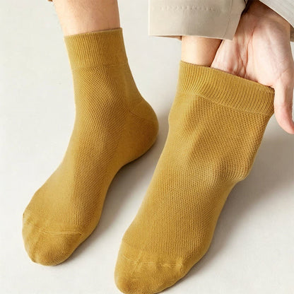 Cotton Breathable Quarter Socks(6 Pairs) - image 6