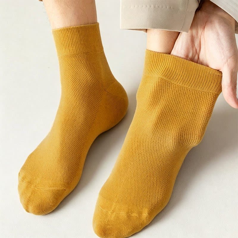 Cotton Breathable Quarter Socks(6 Pairs) - image 7