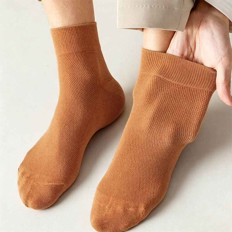 Cotton Breathable Quarter Socks(6 Pairs) - image 10