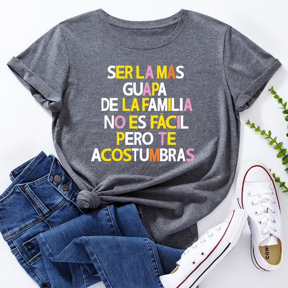 Plus Size Creative Letter Print T-shirt - Dark Grey - 5XL - image 6