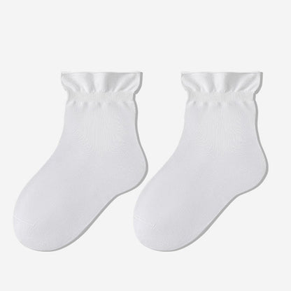 Casual Solid Color Sleep Socks(3 Pairs) - White - EU35-39(US2-6) - image 4