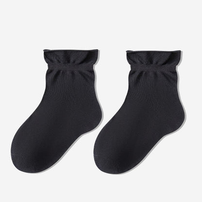 Casual Solid Color Sleep Socks(3 Pairs) - Dark Grey - EU35-39(US2-6) - image 9