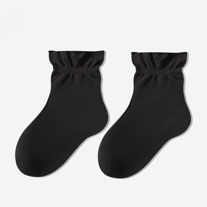 Casual Solid Color Sleep Socks(3 Pairs) - Black - EU35-39(US2-6) - image 8