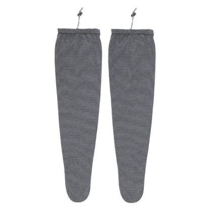 Minimal Ribbed Overknee Sleep Socks - Black - L - image 5