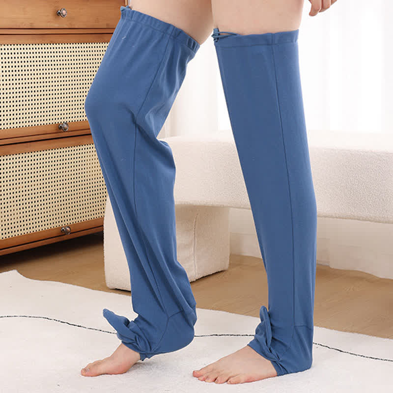 Minimal Ribbed Overknee Sleep Socks - image 1