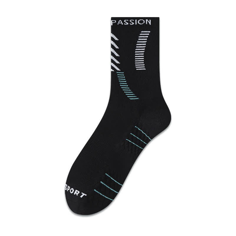 Passion Sport Quarter Socks (5 Pairs) - Black - EU38-44(US5-10) - image 5