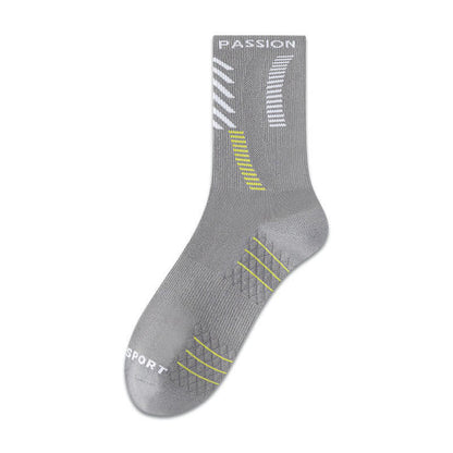 Passion Sport Quarter Socks (5 Pairs) - Grey - EU38-44(US5-10) - image 6