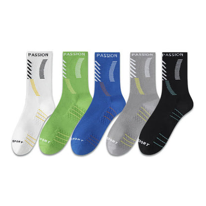 Passion Sport Quarter Socks (5 Pairs) - Multicolor - EU38-44(US5-10) - image 3