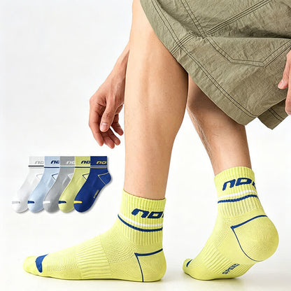 Sport Mesh Cushion Quarter Socks(5 Pairs) - image 0