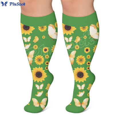 Plus Size Butterfly Bloom Compression Socks - image 6