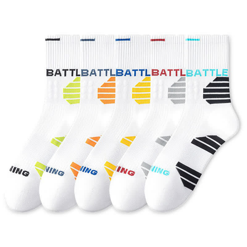 Battle Cushioned Quarter Socks(5 Pairs) - Multicolor - EU38-44(US5-10) - image 8