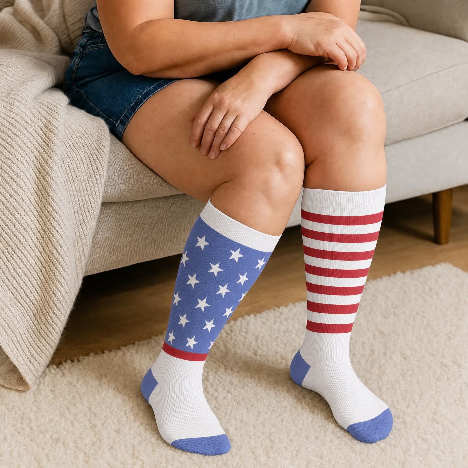 Plus Size Starry Mix Compression Socks - image 3