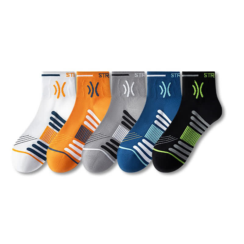 Quick Dry Cushioned Socks (5 Pairs) - Multicolor - EU38-44(US5-10) - image 8