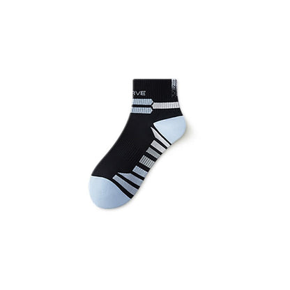 Brave Ribbed Sport Quarter Socks(5 Pairs) - Black - EU38-44(US5-10) - image 4