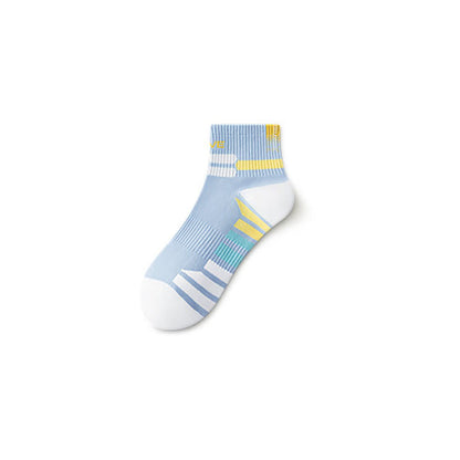 Brave Ribbed Sport Quarter Socks(5 Pairs) - Blue - EU38-44(US5-10) - image 5