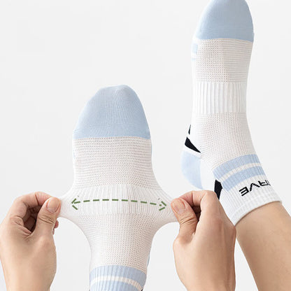 Brave Ribbed Sport Quarter Socks(5 Pairs) - image 1