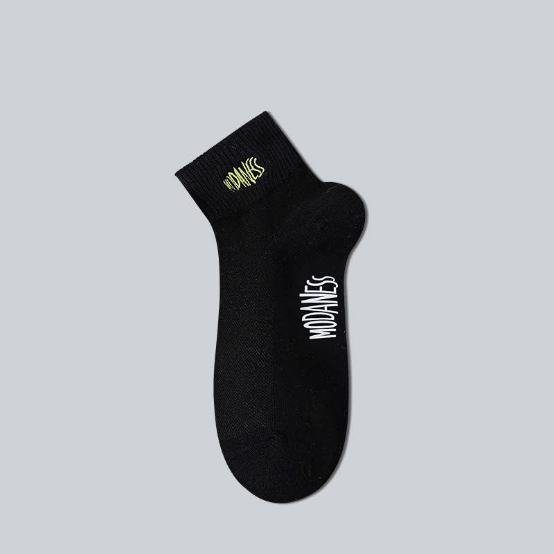 Breathable Cotton Ankle Socks(8 Pairs) - Black - EU38-45(US5-11) - image 3