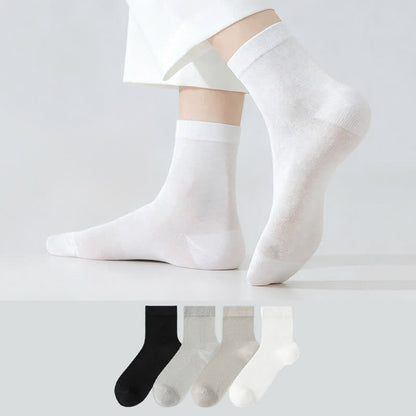 Silk Soft Casual Quarter Socks (4 Pairs) - image 0