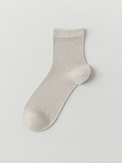 Silk Soft Casual Quarter Socks (4 Pairs) - Khaki - EU38-45(US5-11) - image 3