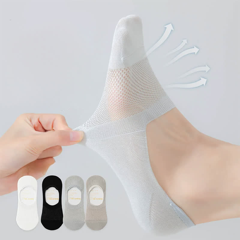 Silk Invisible Loafer No Show Socks (4 Pairs) - image 0