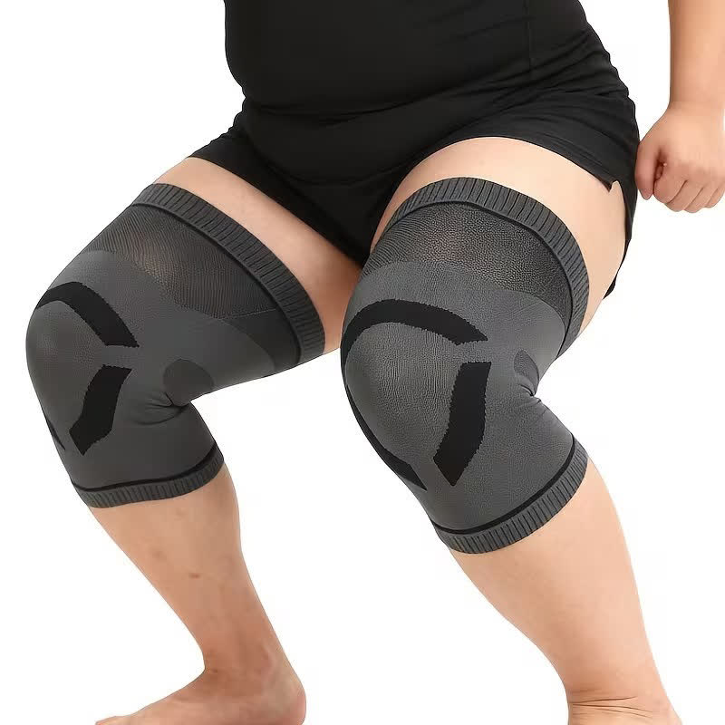 Breathable Knit Knee Brace - Black - 5XL/6XL - image 2