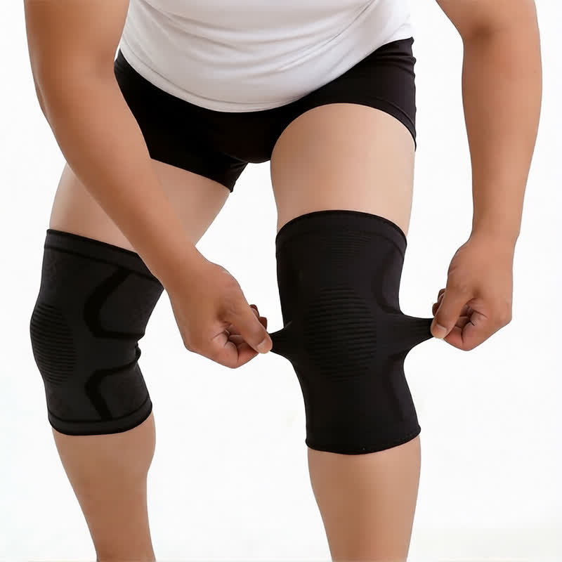 Dual Support Knit Knee Braces - image 1