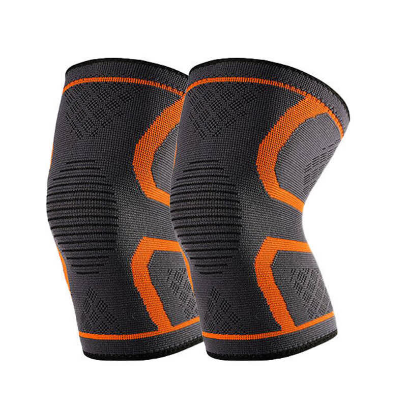 Dual Support Knit Knee Braces - Orange - 3XL - image 4
